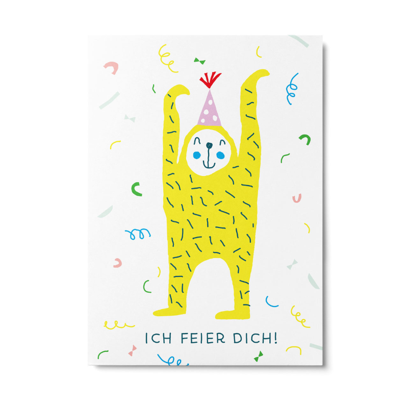 Unter Pinien Postkarte 'Faultierparty'