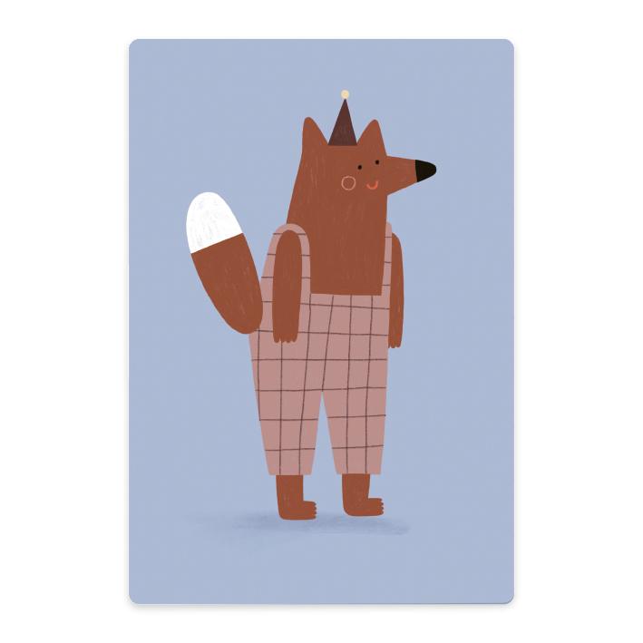 Kleines Schneidebrett 'FUCHS MIT HOSE'