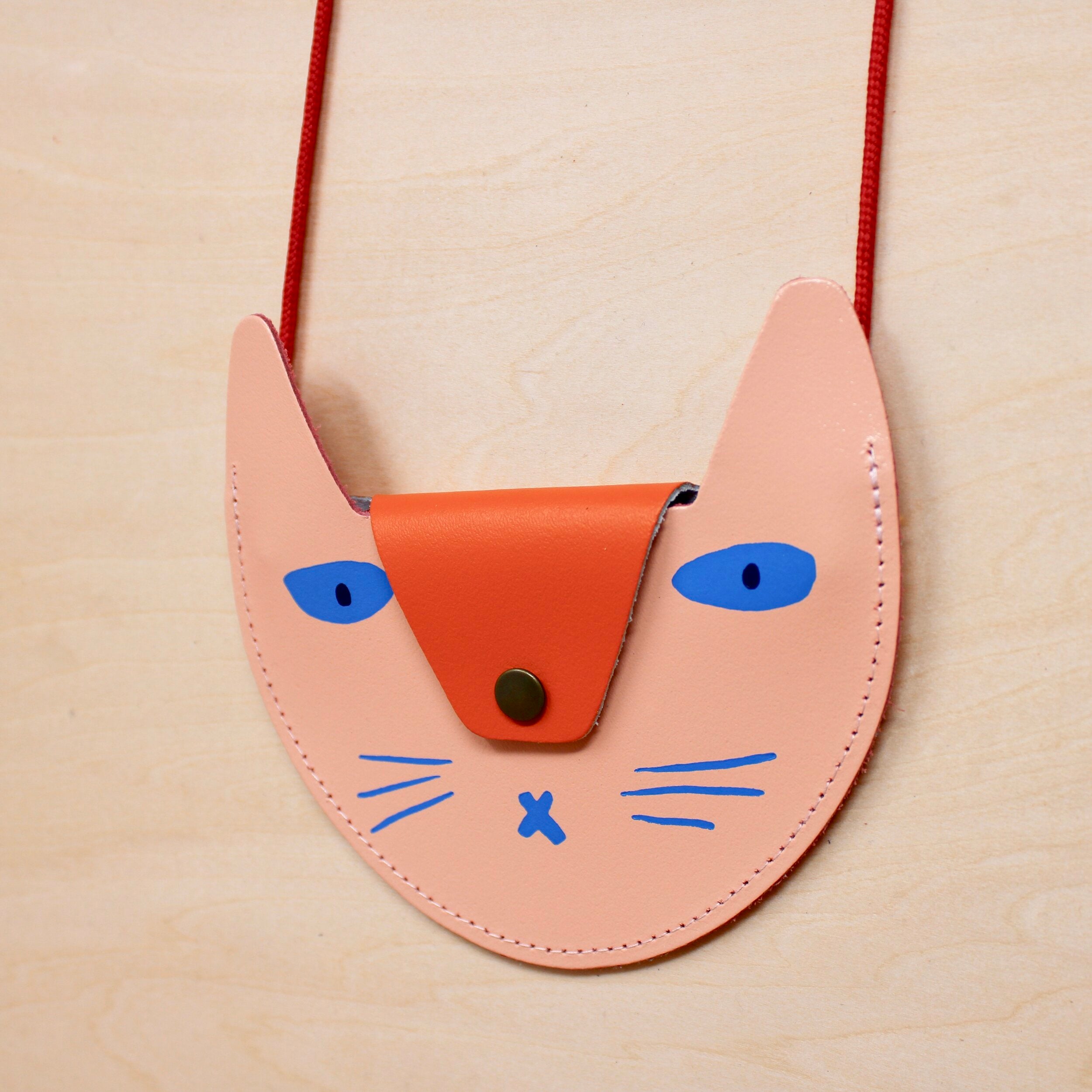 Brustbeutel Katze lachs