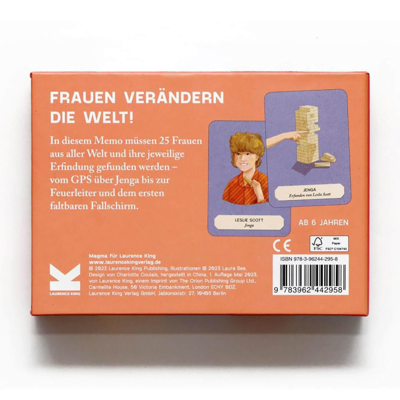 Memory Spiel 'Geniale Frauen' Laurence KingVerlag