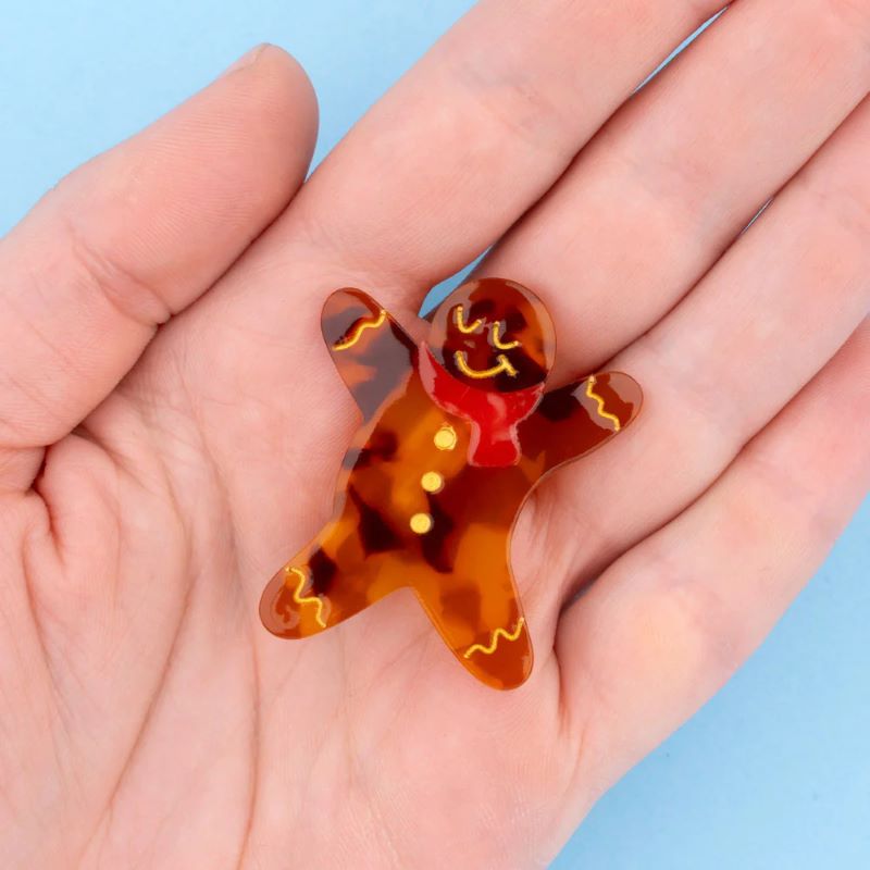 Coucou Suzette Haarclip 'Lebkuchenmann'