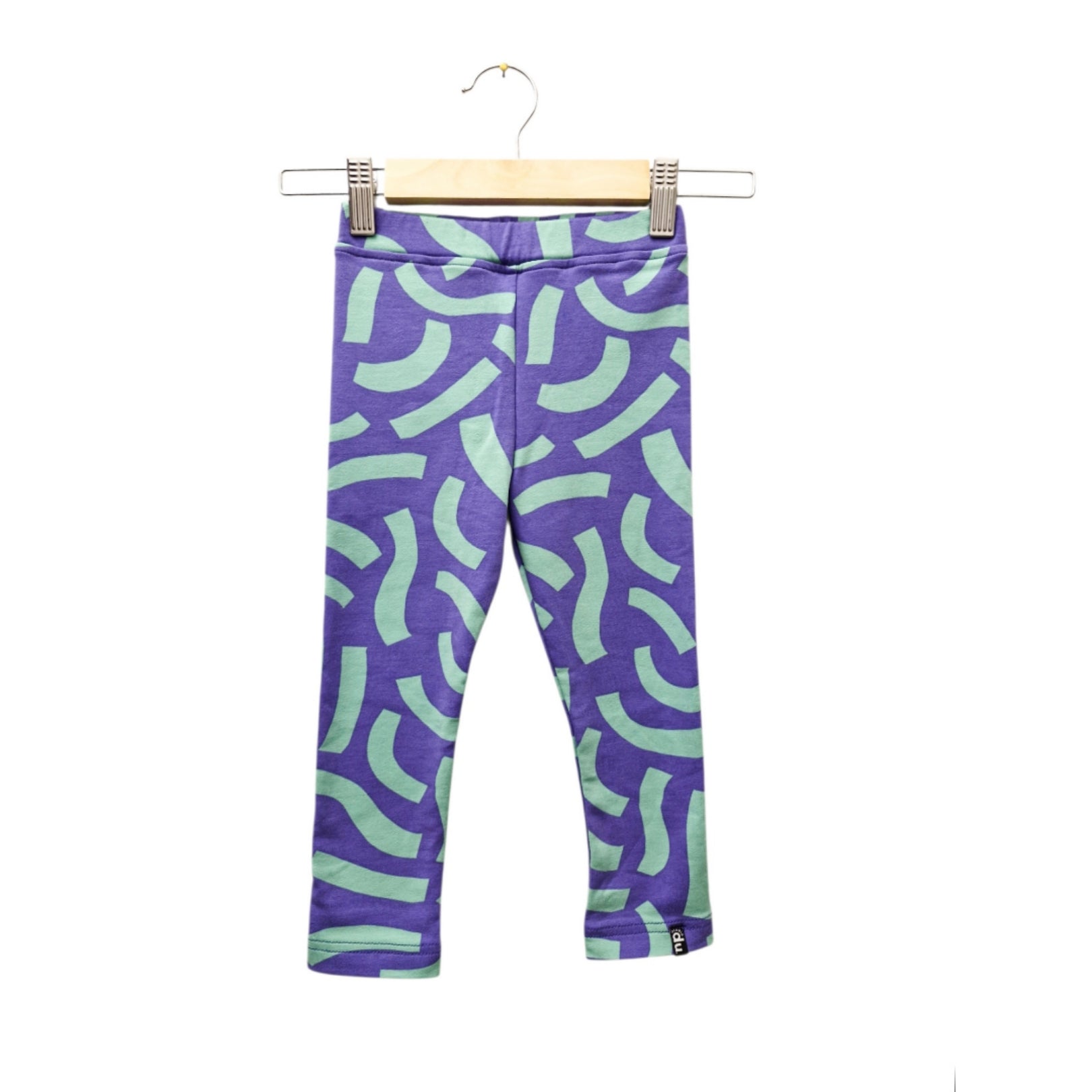 Leggings 'graphic blau'