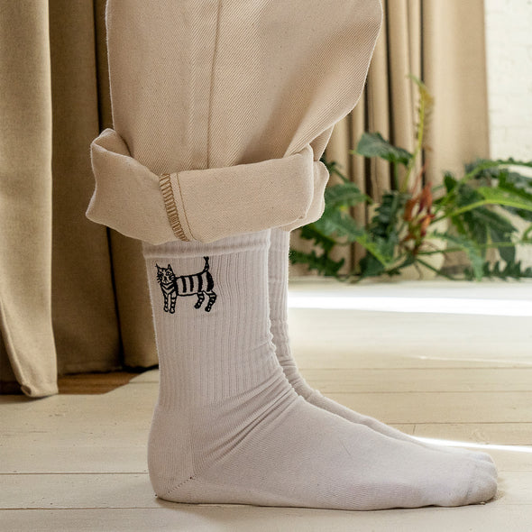 helen b Socken 'Cat'