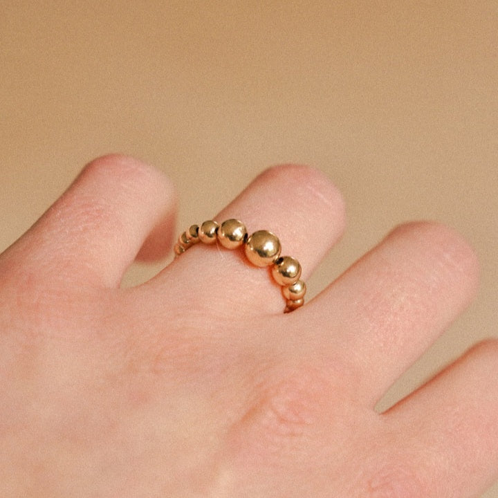 SanSan CHUNKY Gold Bubbles Ring