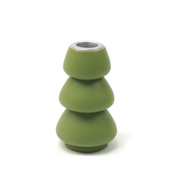 Xmas Kerzenständer 'Olivgrün/9cm'