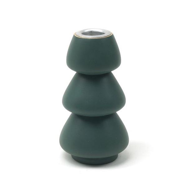 Xmas Kerzenständer 'Seegrün/12cm'