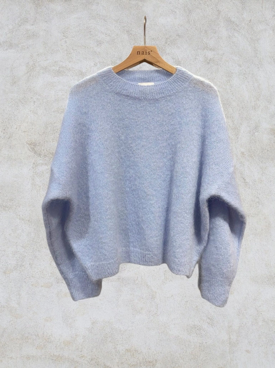 NAÏS PARIS - 74% Mohair mit Rundhalsausschnitt - verschiedene Farben