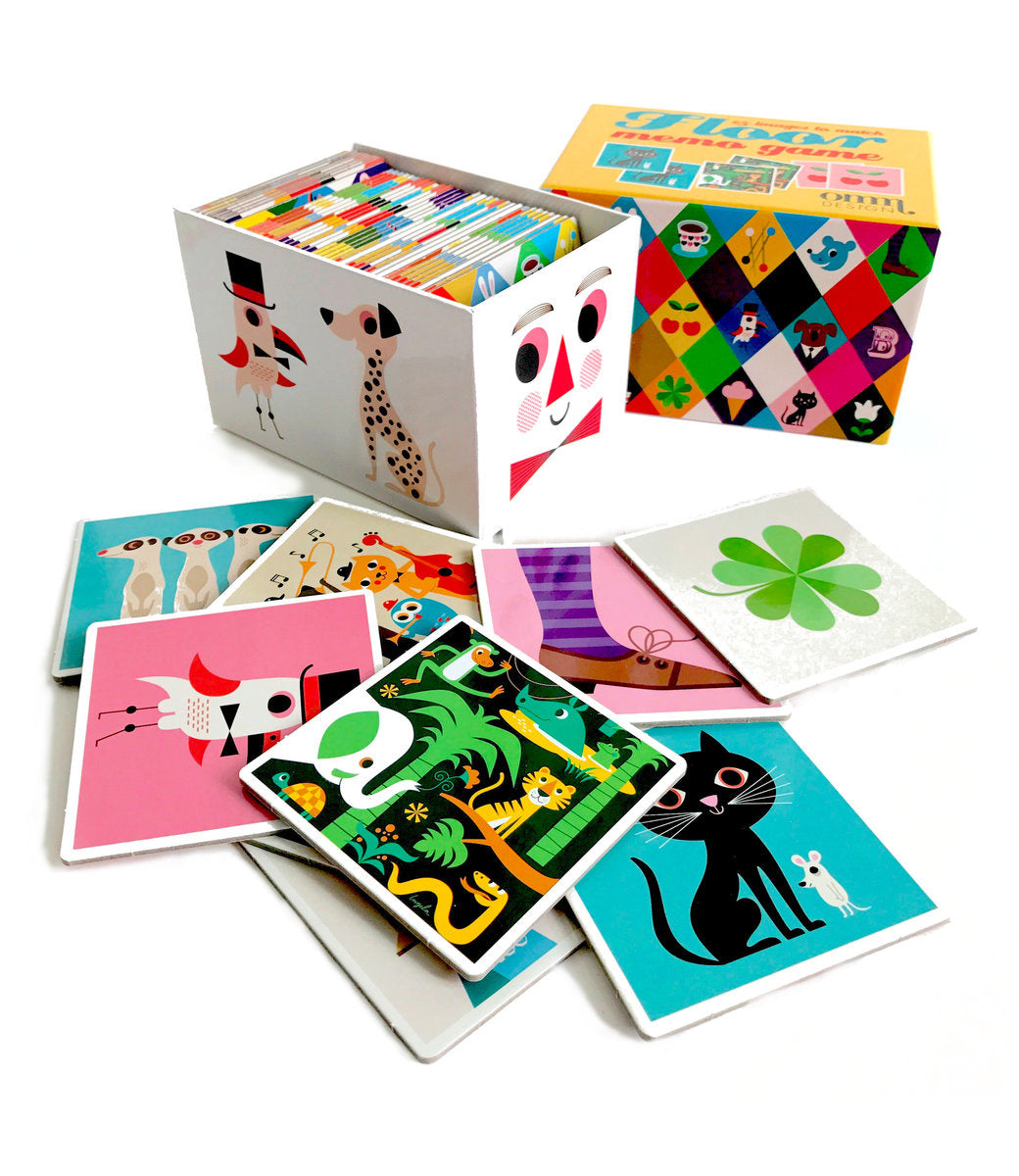 Floor Memo Game 'ECKIGE KARTEN' OMM Design