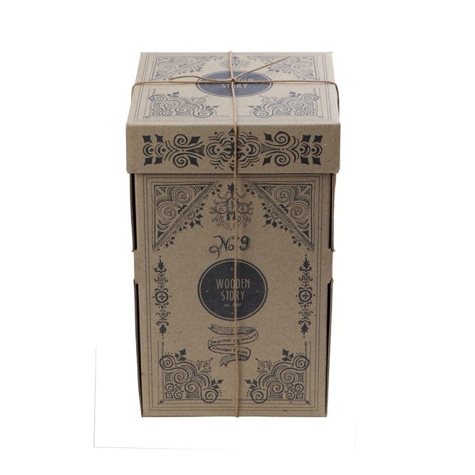 Wooden Story Runde Stapelpyramide 'Regenbogenfarben'