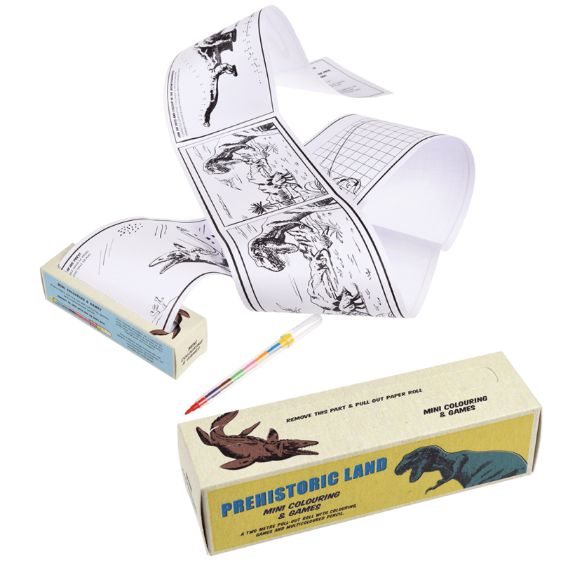 Mini - Mal- & Spielrolle 'Prehistoric Land'