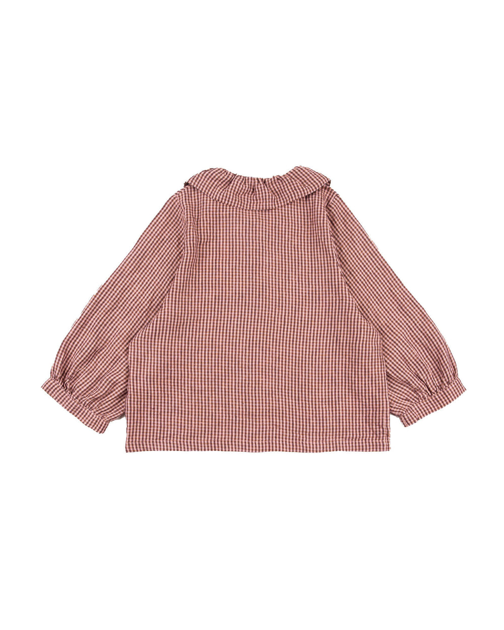 Matona Ruffled Colar Blouse heather -Leinenbluse-