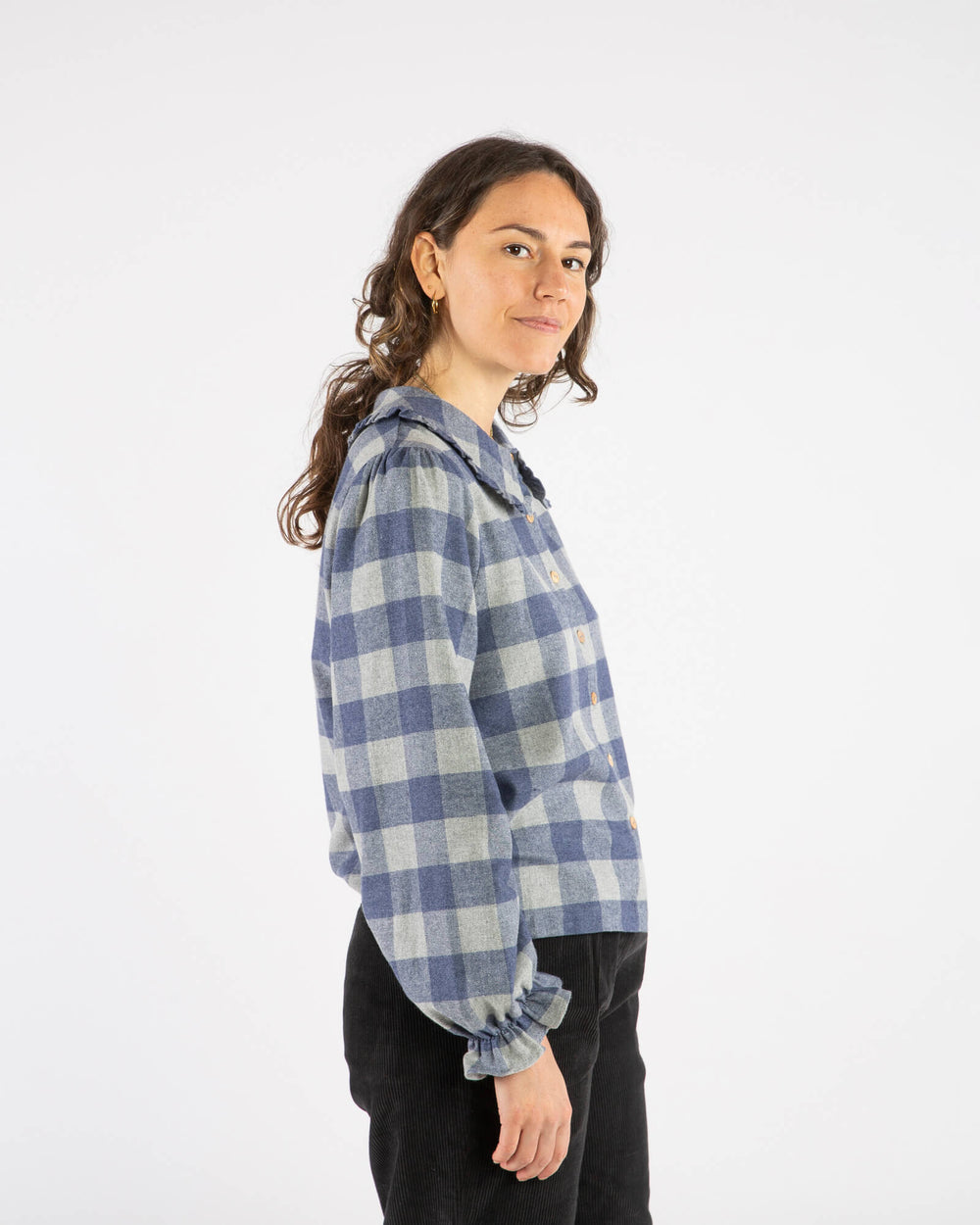 Matona Flanell Blouse plaid check