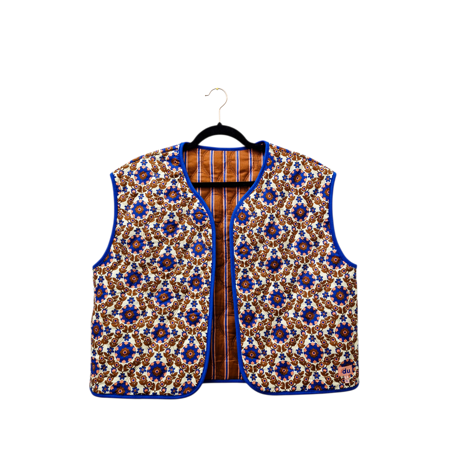 studio du. Wendeweste "blau braun rosa" Stepp