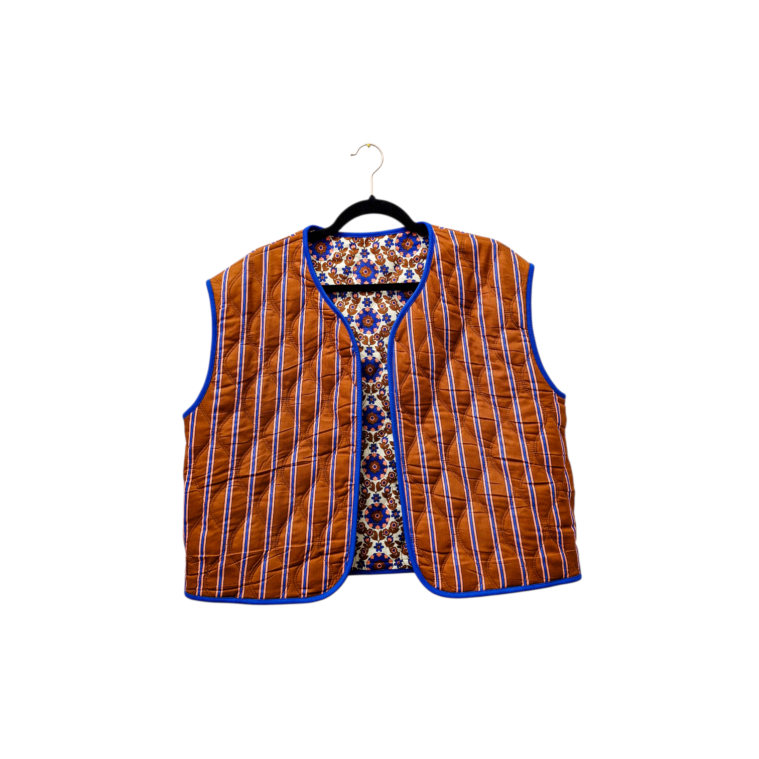 studio du. Wendeweste "blau braun rosa" Stepp