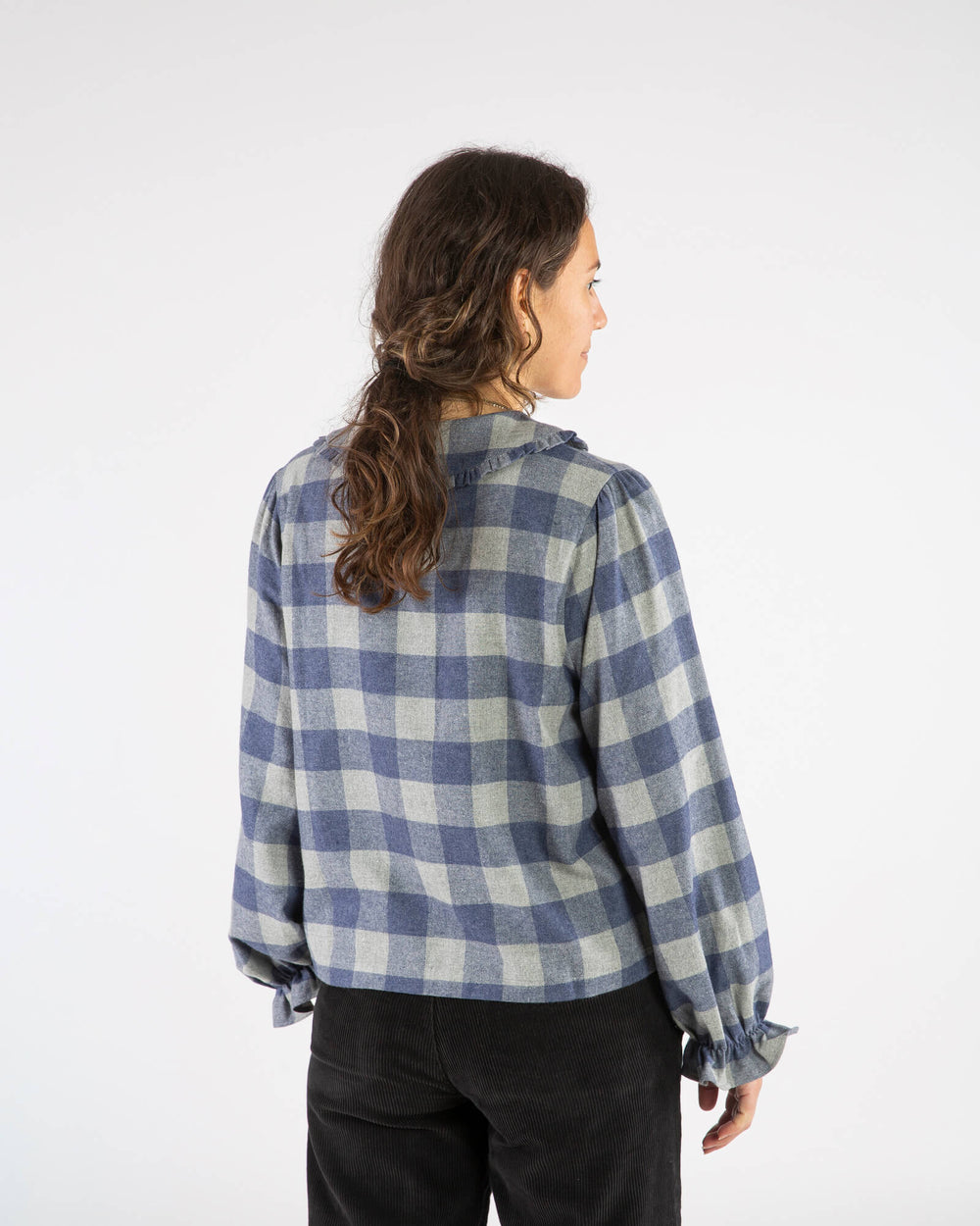 Matona Flanell Blouse plaid check