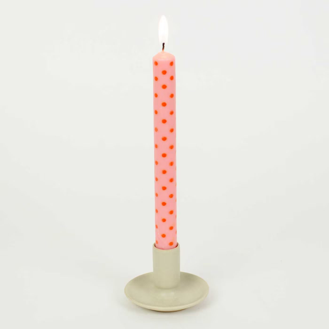 A World of Craft gepunktete Kerzen 2'er Set -unterschiedliche Farben-