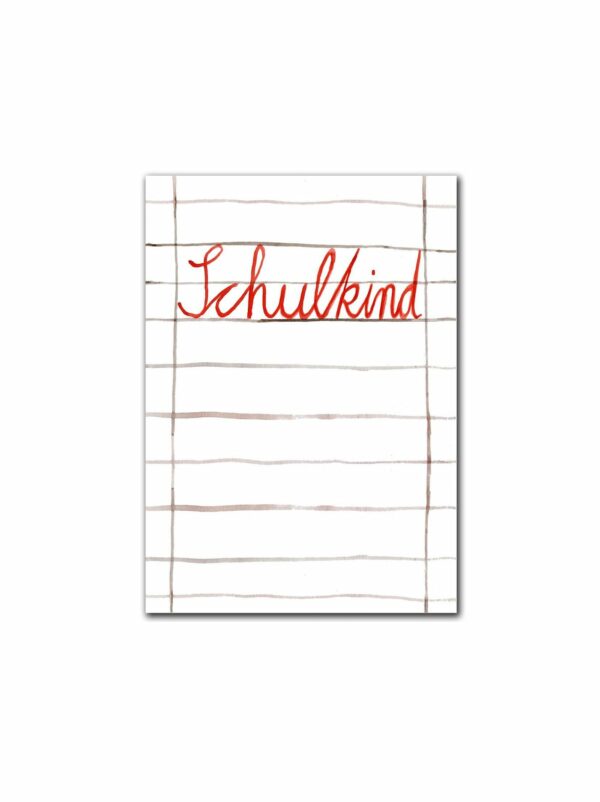 Postkarte 'Schulkind' von halfbird
