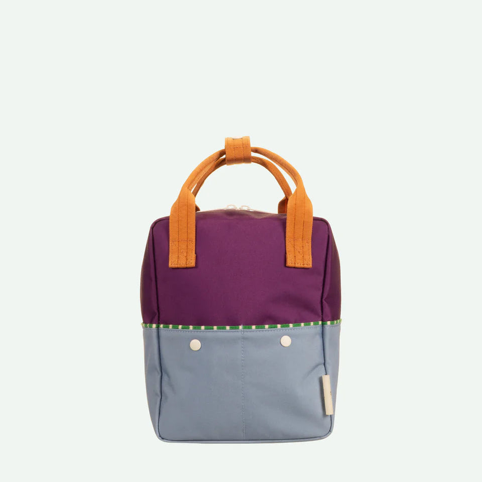 Sticky Lemon Rucksack klein backpack small | better together | colourblocking | purple tights + badminton blue
