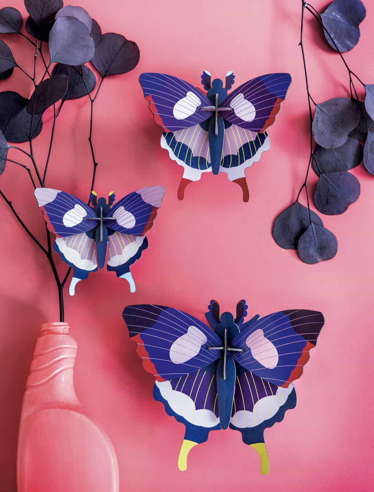 Studio ROOF 'Big insects - Swallowtail Butterflies, set of 3'