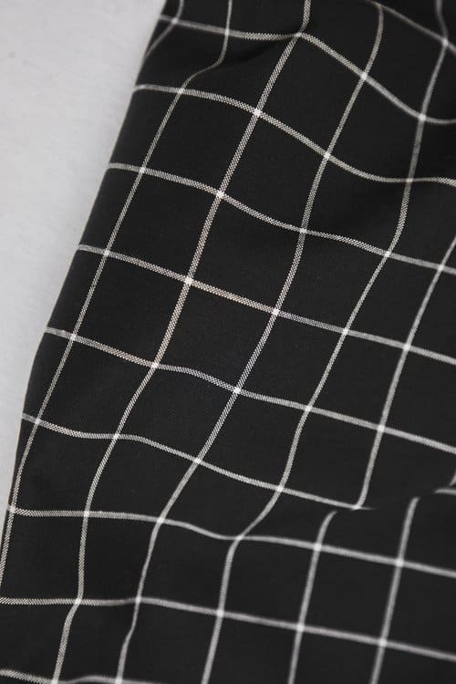 Rock aus fester Baumwolle 'Grid' vers. Farben