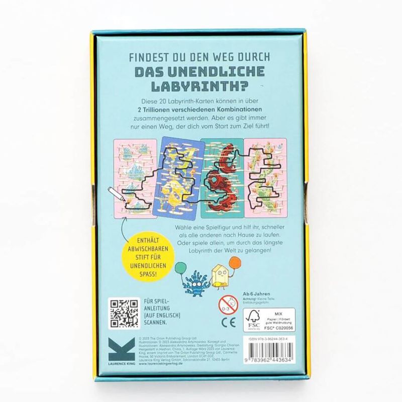 Spiel 'Das unendliche Labyrinth' Laurence King Verlag