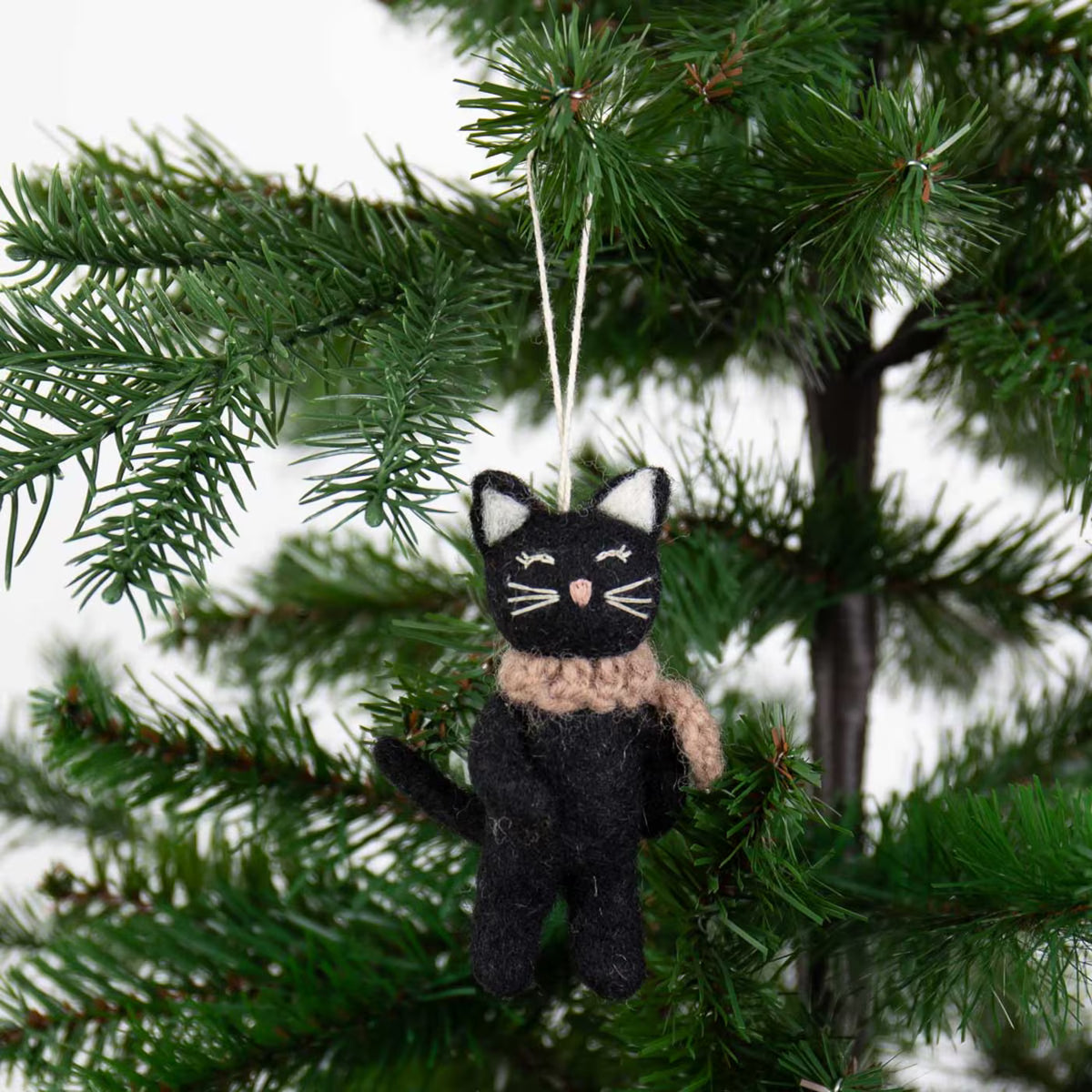 A World of Craft -schwarze Katze- Weihnachtsschmuck