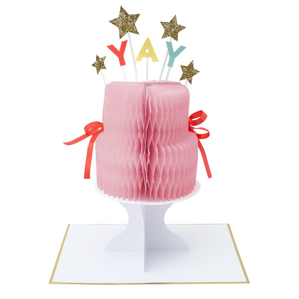 Pop-Up Geburtstagskarte 'YAY' MeriMeri